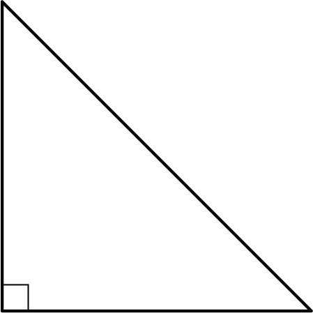 <p>A right triangle.</p>
