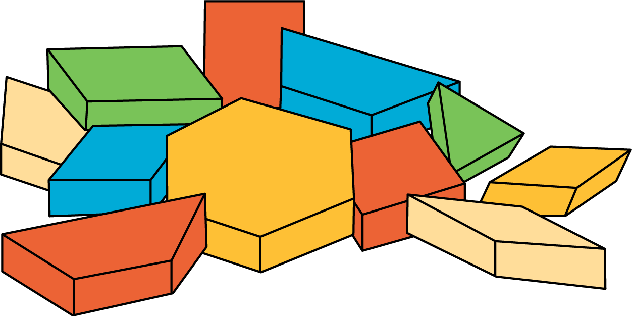 Pattern blocks.