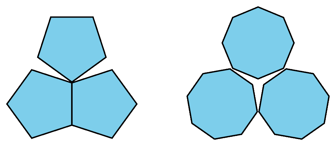 <p>Two sets of polygons.</p>
