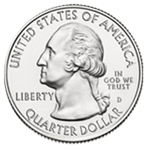 <p>A quarter (coin)</p>
