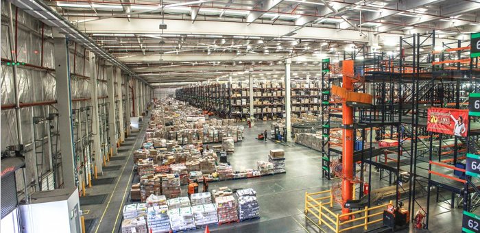 <p>a factory warehouse full of items</p>
