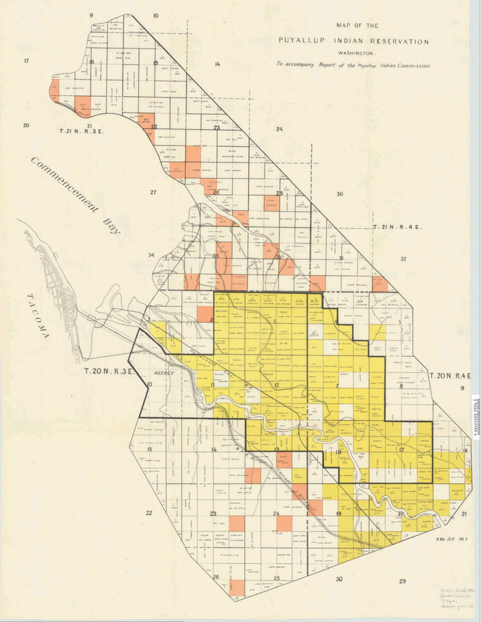 Map of Puyallap Indian Reservation 