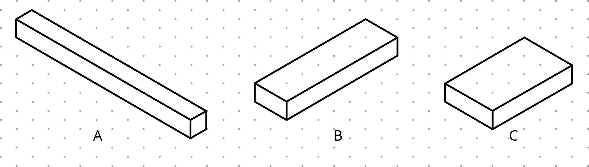 <p>3 rectangle prisms</p>
