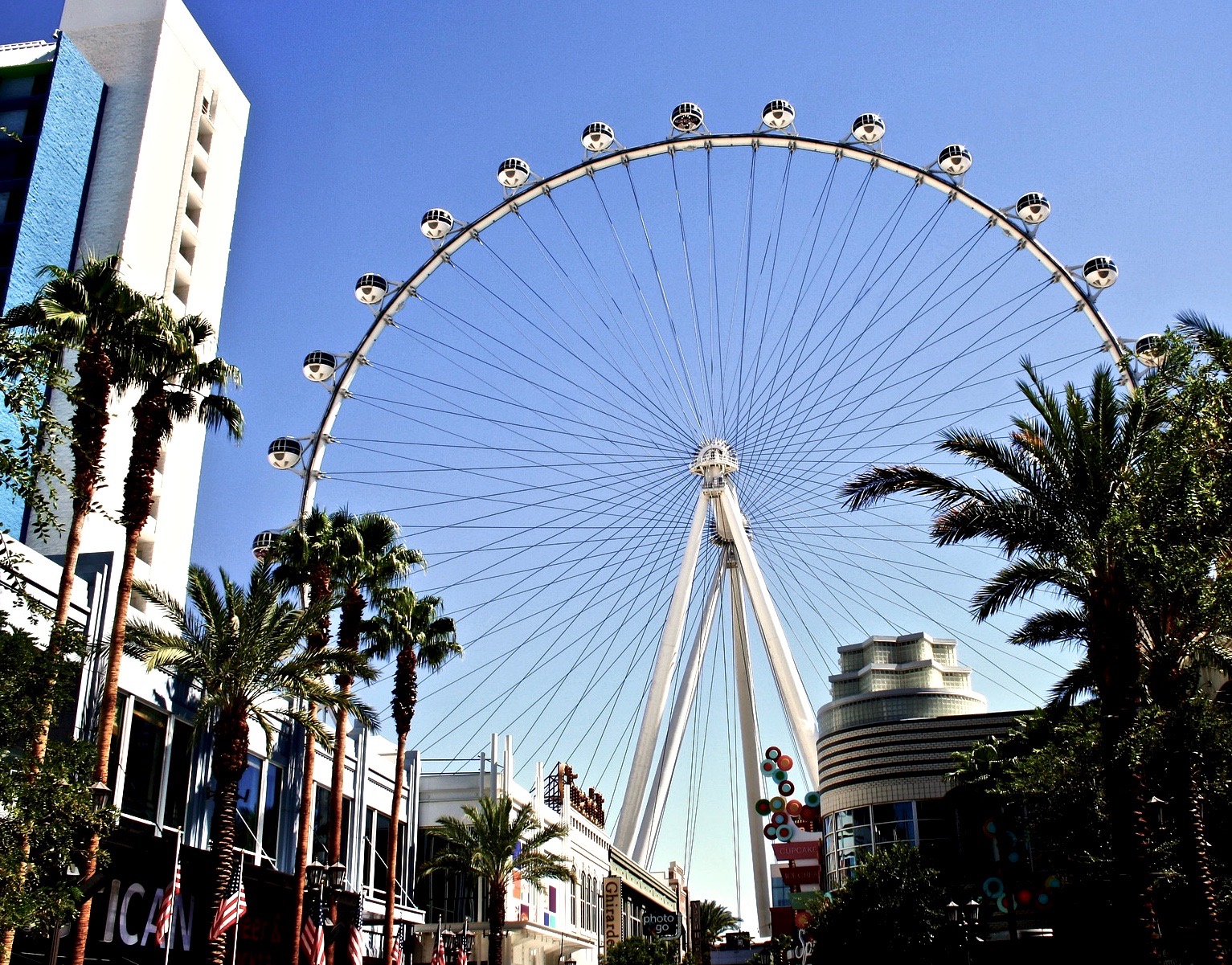 <p>A photograph of a large Ferris wheel</p>
