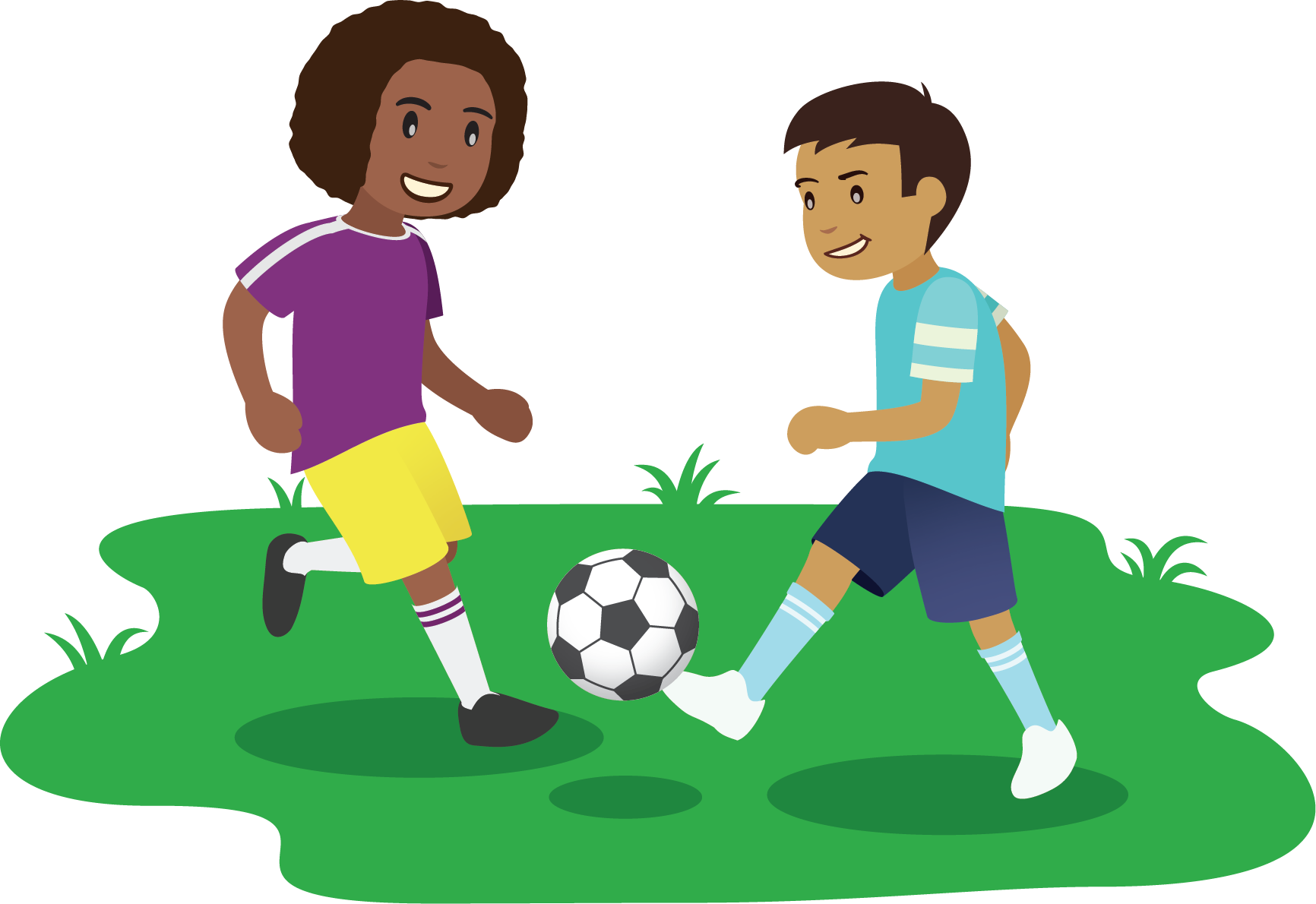 Children playing sports