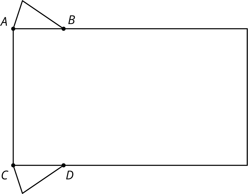 <p>A rectangle with triangles attached.</p>
