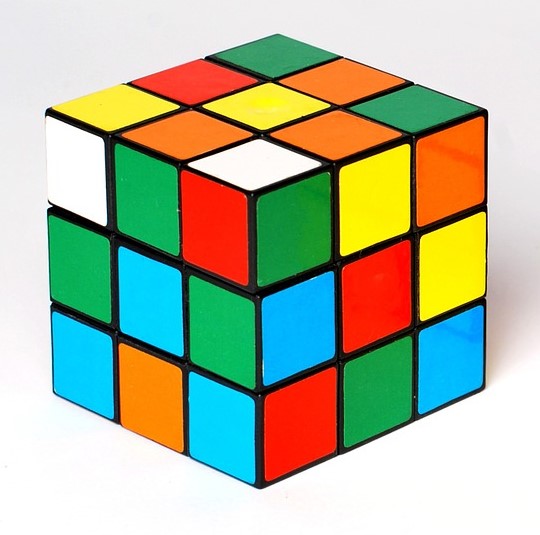 <p>A photo of a puzzle cube</p>
