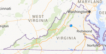 <p>Map of Virginia. </p>
