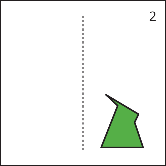 <p>Card with a dashed line and a polygon.</p>
