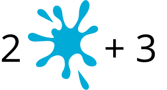 Expression. 2 in the tens place. Water mark in the ones place. Plus. 3. 