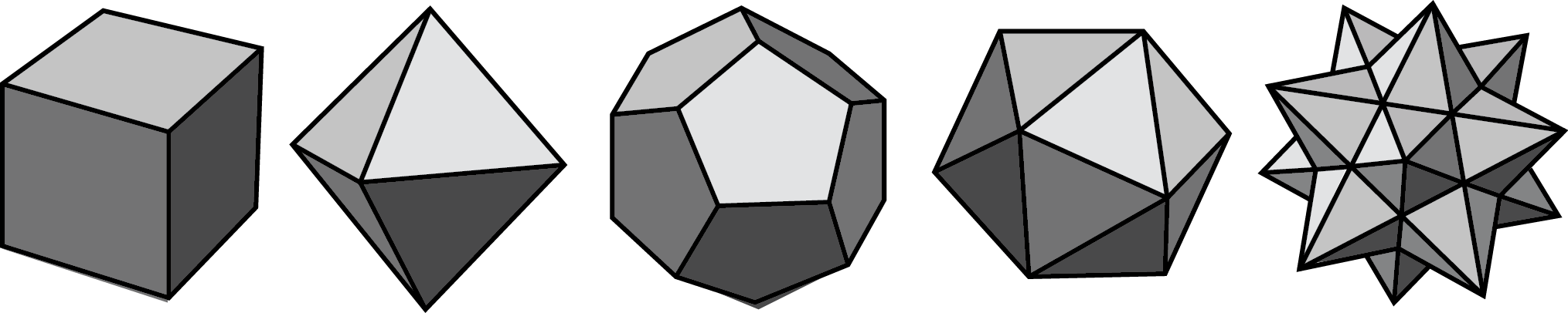 <p>5 polyhedra</p>
