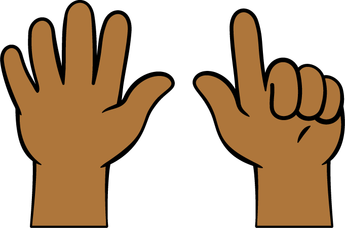 Fingers showing 7.