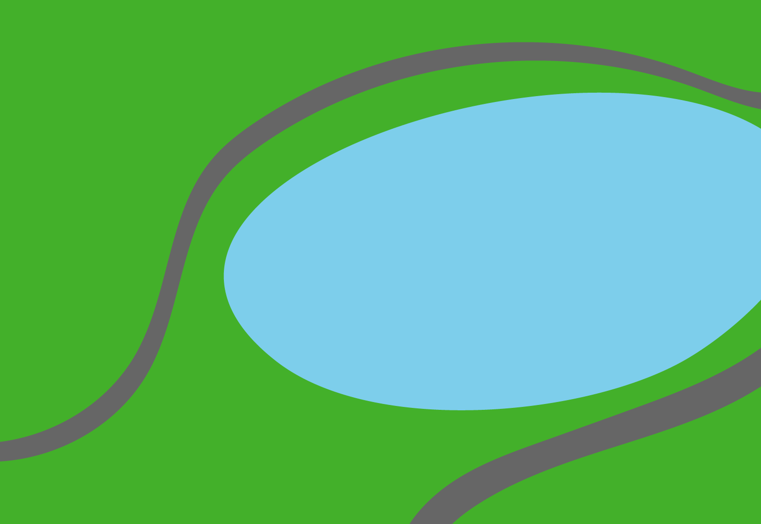 <p>A scale drawing of a park where the scale is 1 cm to 90 m.</p>
