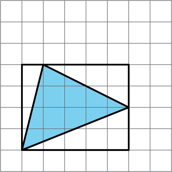 <p>Rectangle and triangle on grid </p>
