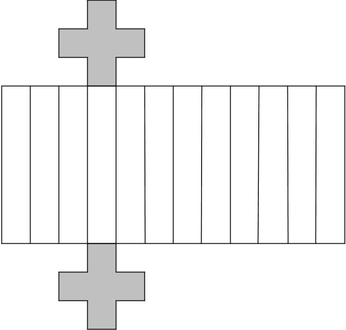 <p>A net for a 3-dimensional figure.</p>
