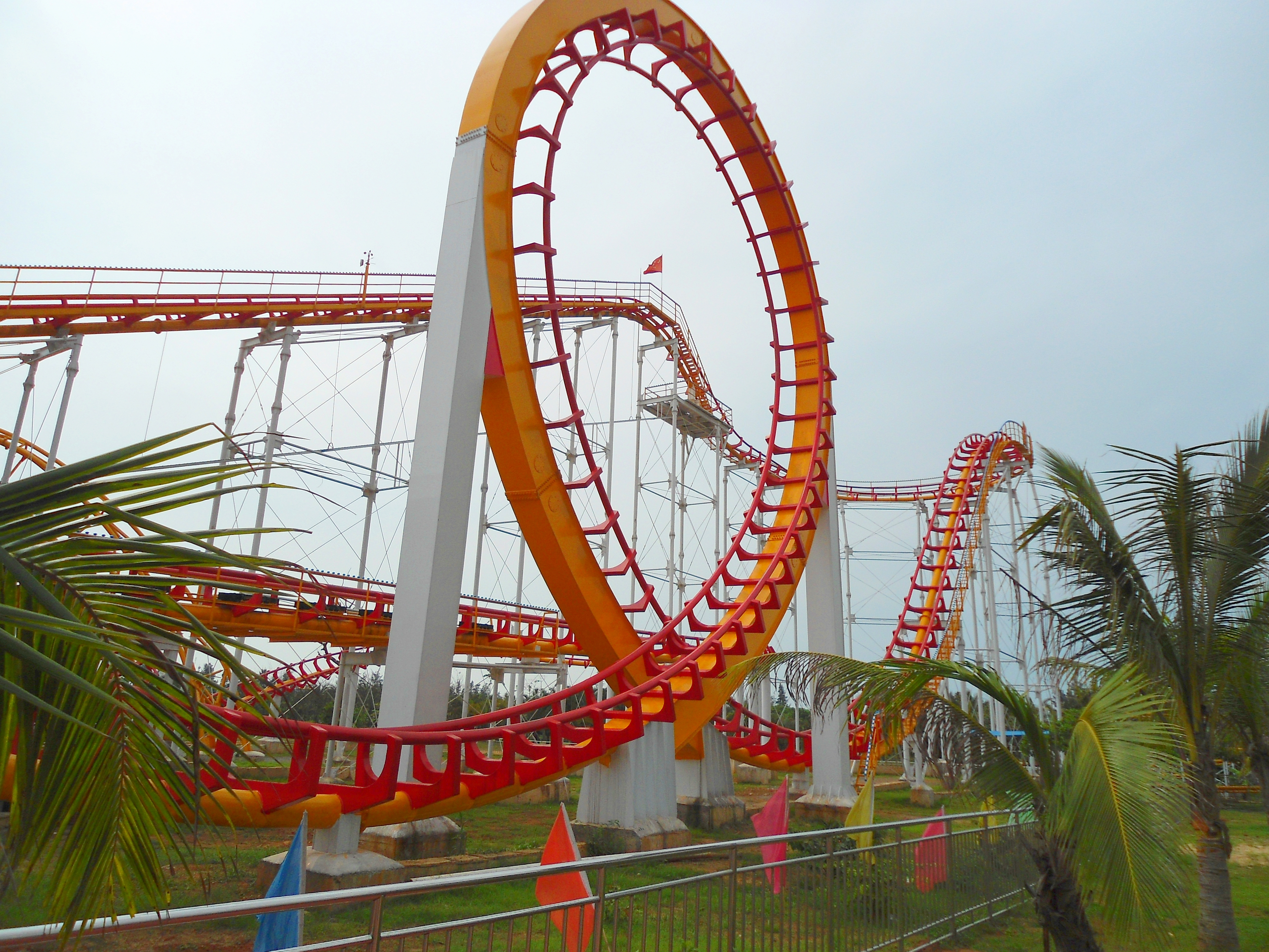 <p>Photo of a roller-coaster.</p>

