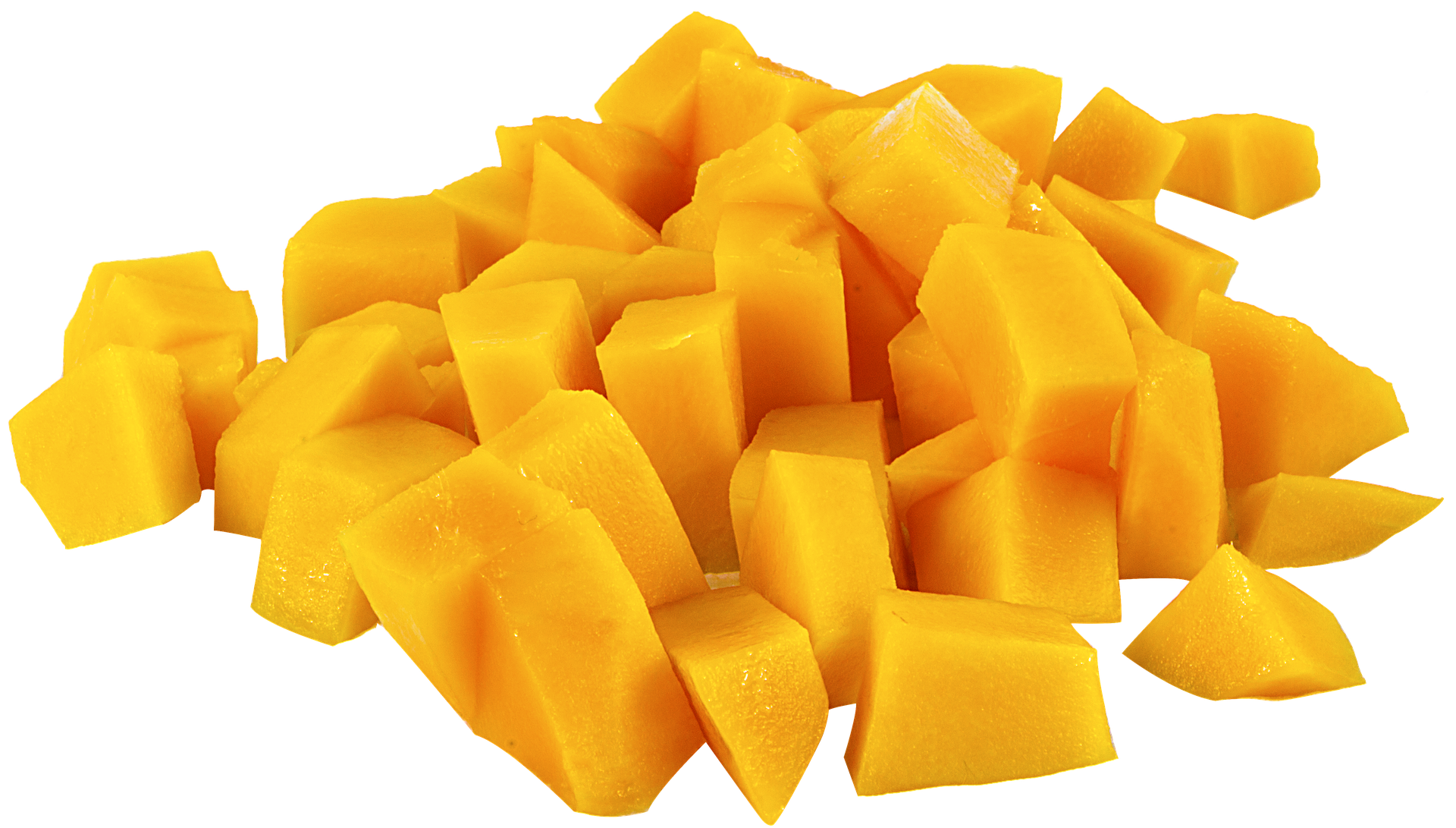 Mango chunks.