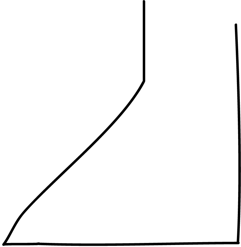 Student-drawn shape.