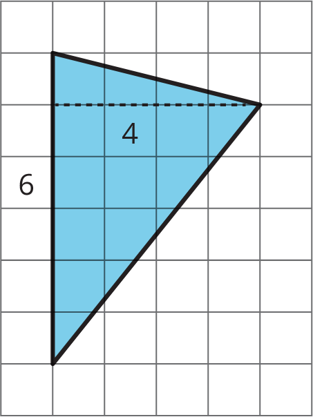 <p>triangle on a grid</p>
