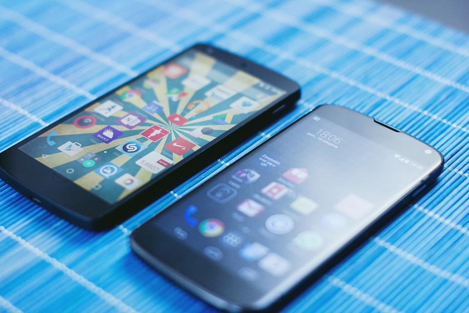 <p>two cell phones</p>
