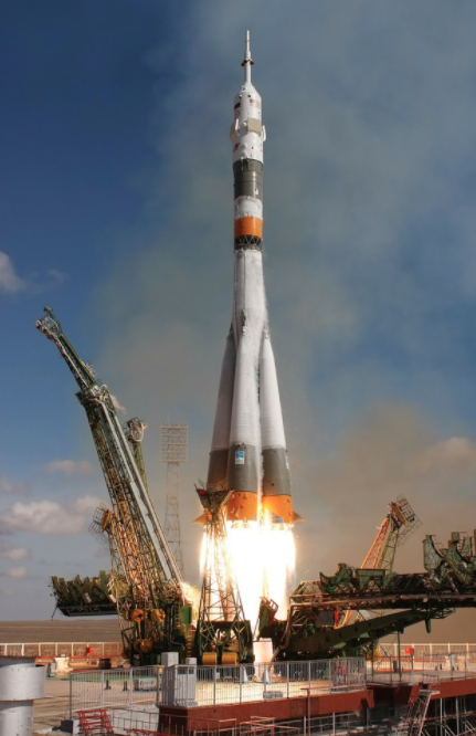 <p>a rocket during launch</p>
